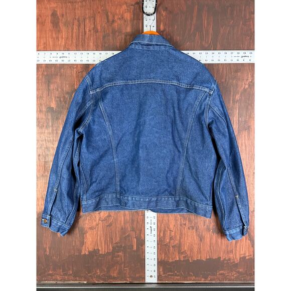 Big Mac Workwear Denim Jacket Trucker Union Made Vintage Indigo Blue Mens XL EUC - Picture 7 of 10